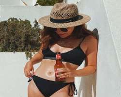 Jessica Revell consuming alcohol